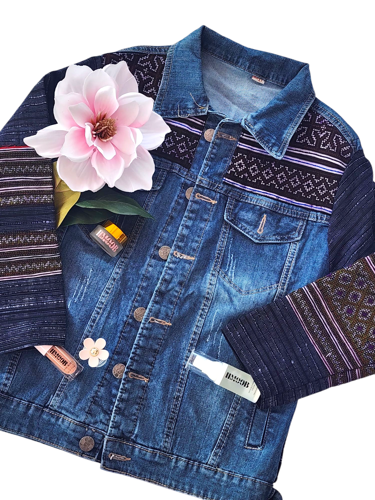 Hmong Edge Jacket – Modern Denim Meets Timeless Tradition