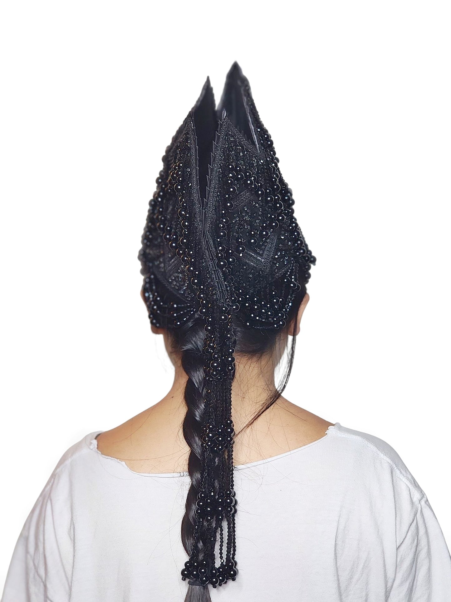 Hmong Traditional Princess/Queen Hat | Black