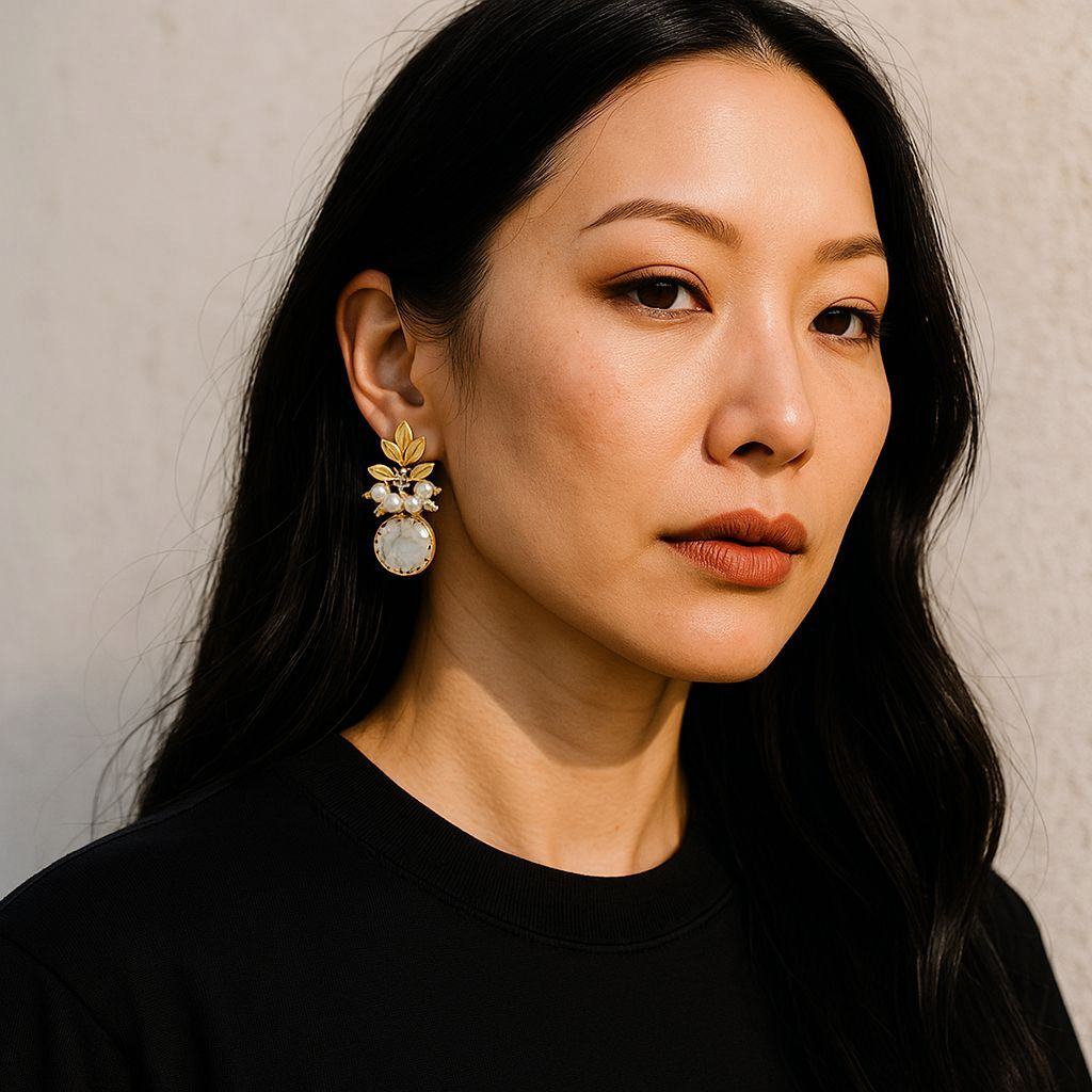 LustreDrop Pearl Cascade Earrings