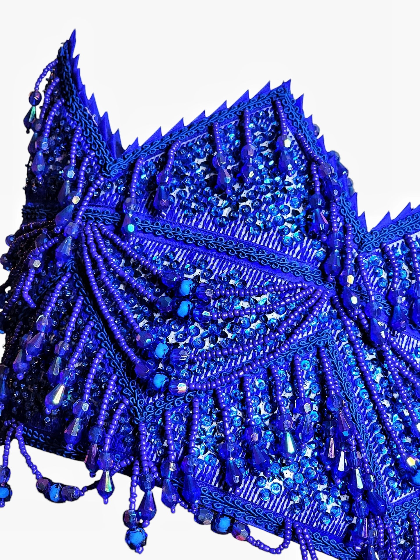 Hmong Traditional Princess/Queen Hat | Blue