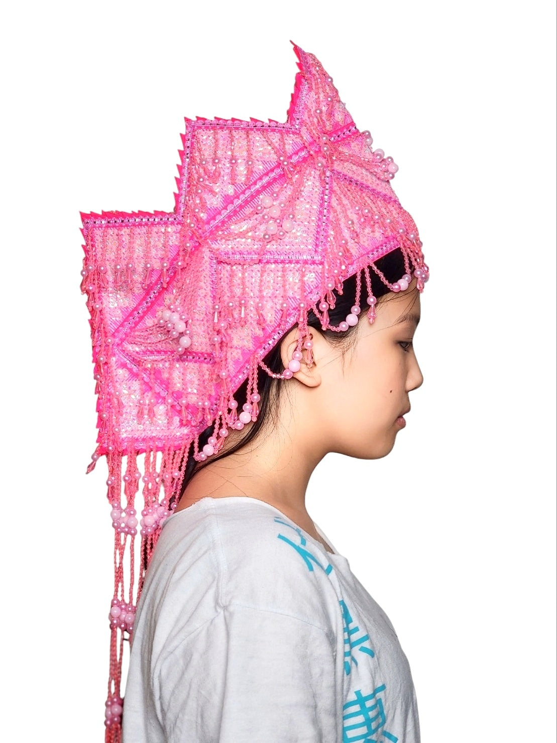 Hmong Princess/Queen Hat | Pink