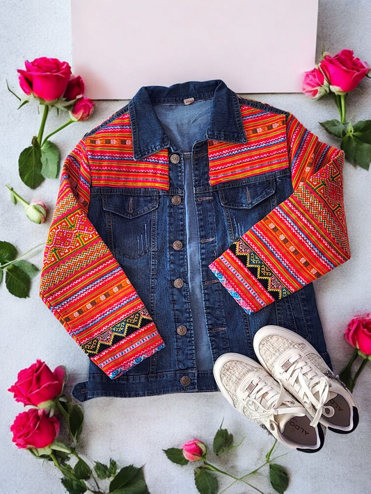 Hmong Modernist Jean Jacket