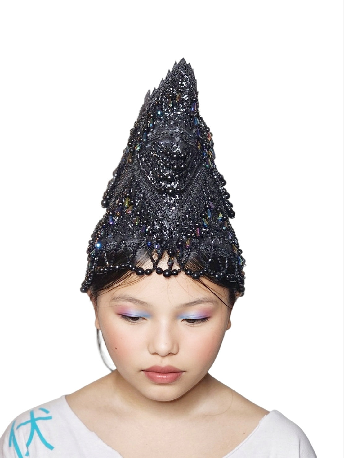Hmong Princess/Queen Hat – Midnight Black | Regal Tradition, Modern Elegance