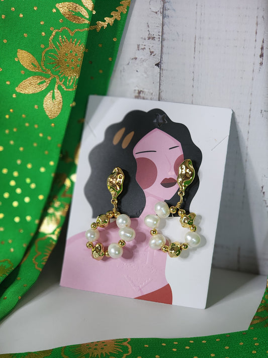 Silken Orbit Dangle Earrings