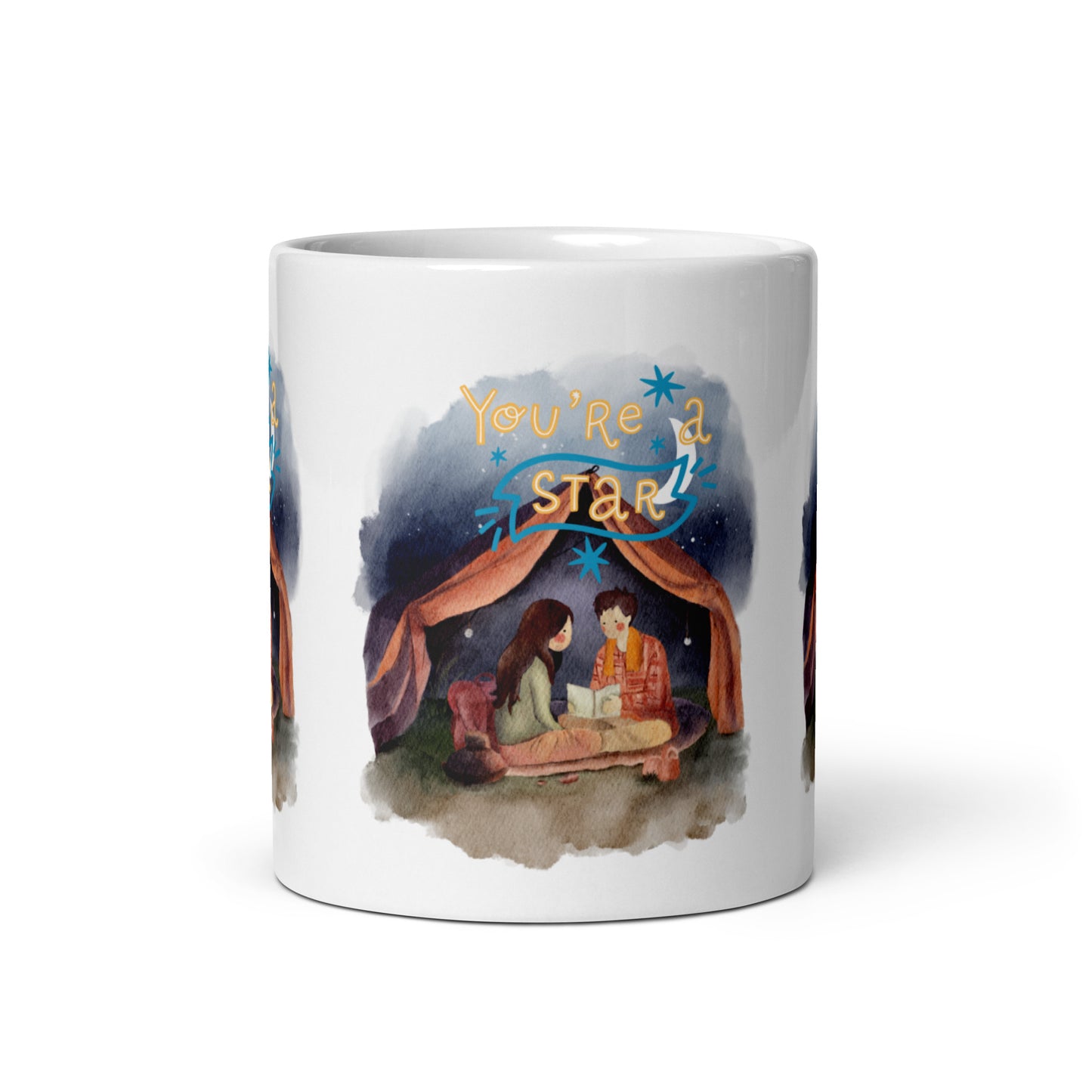 Twinkling Hearts: Star Lover's Mug