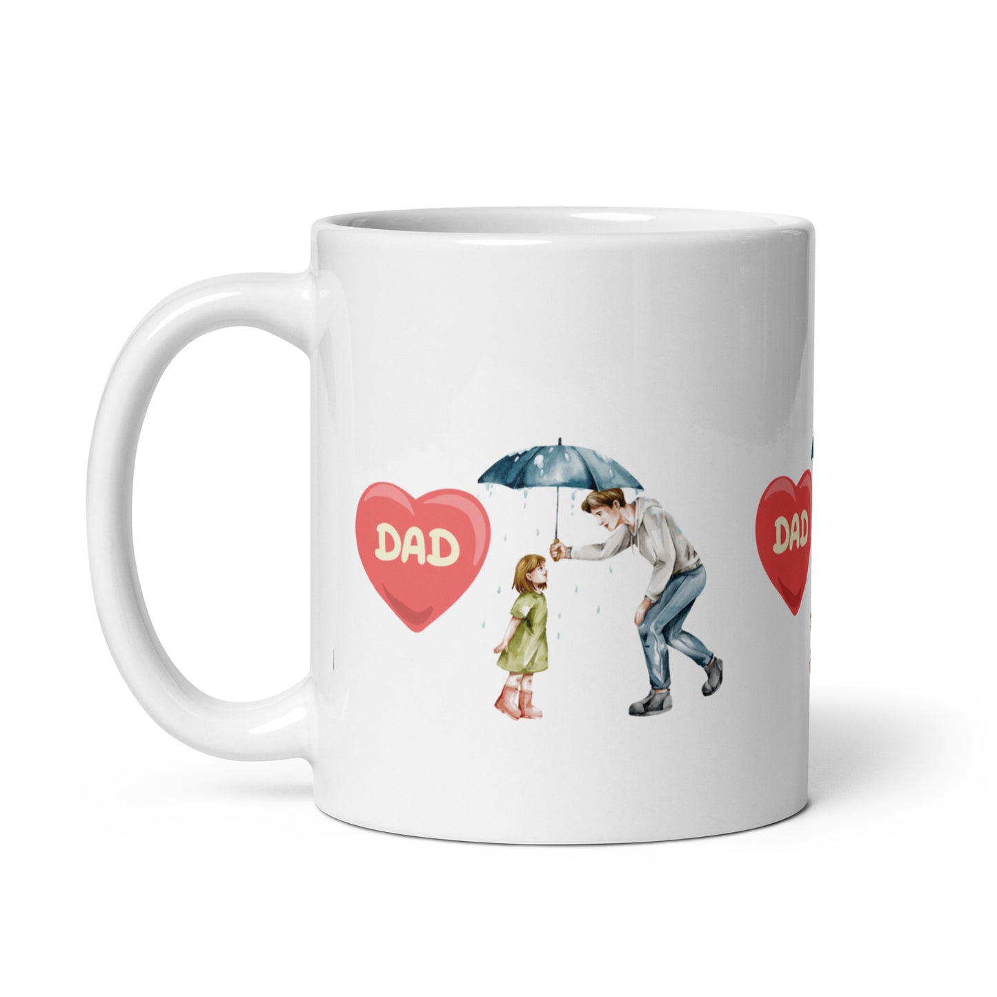 Heart to Heart: Dad Daughter Mug