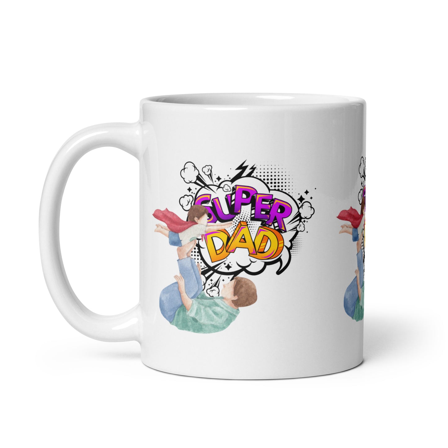 Super Dad White Mug