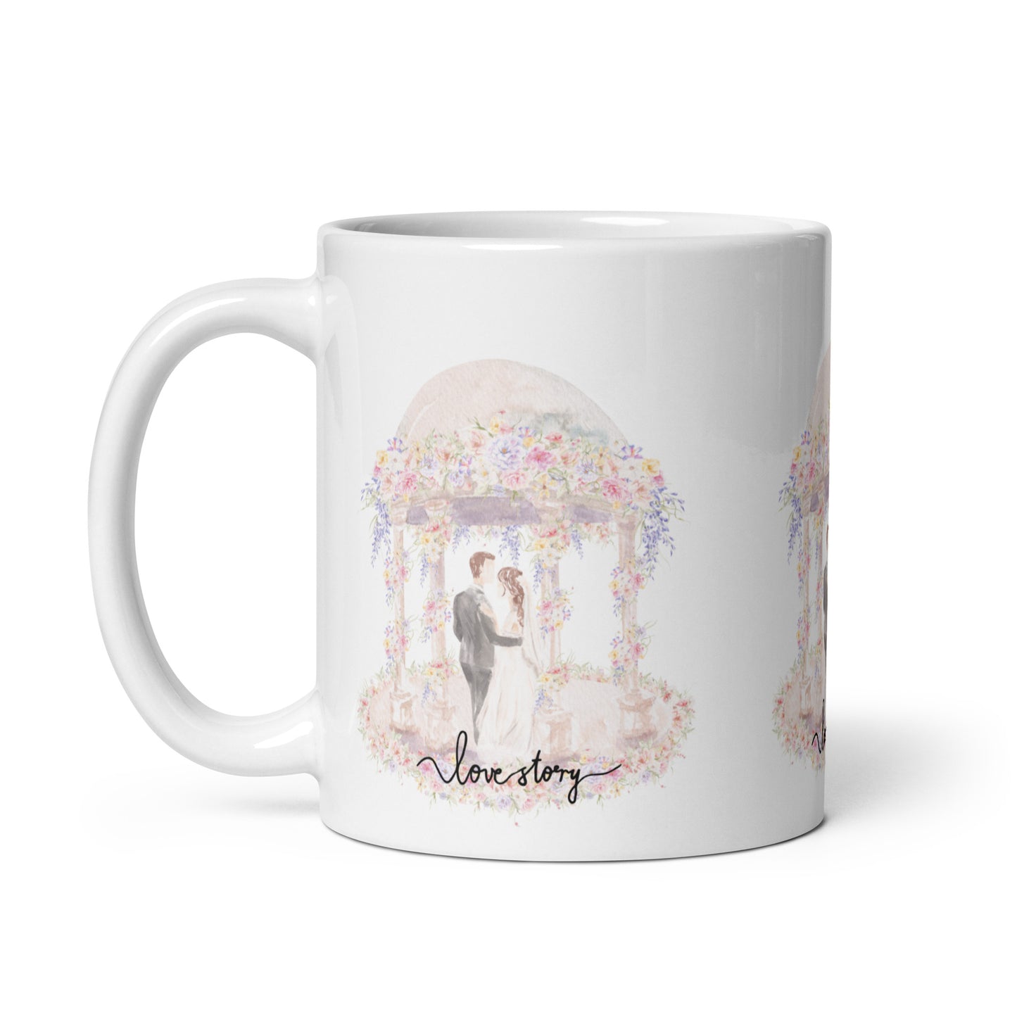 Wedding Day Love Story Mug"