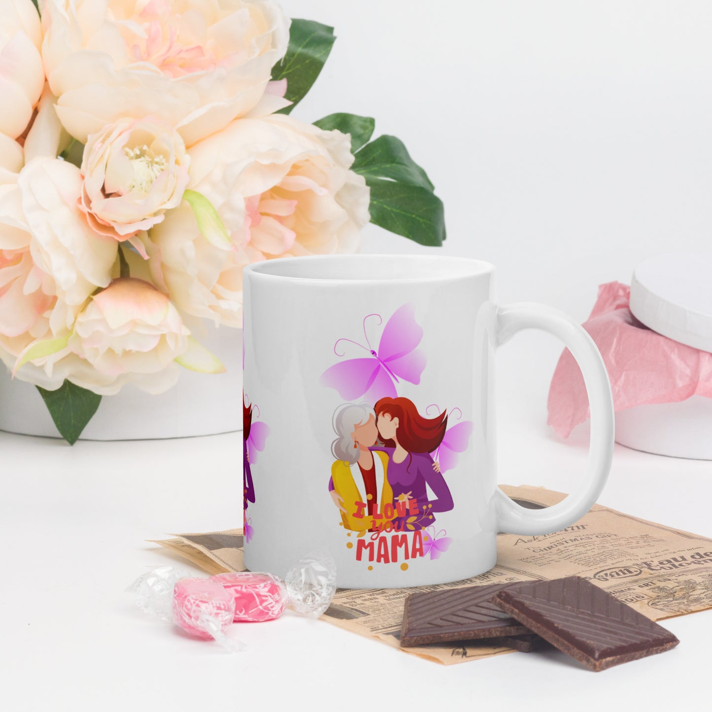 Fluttering Love: Mama Butterfly Mug