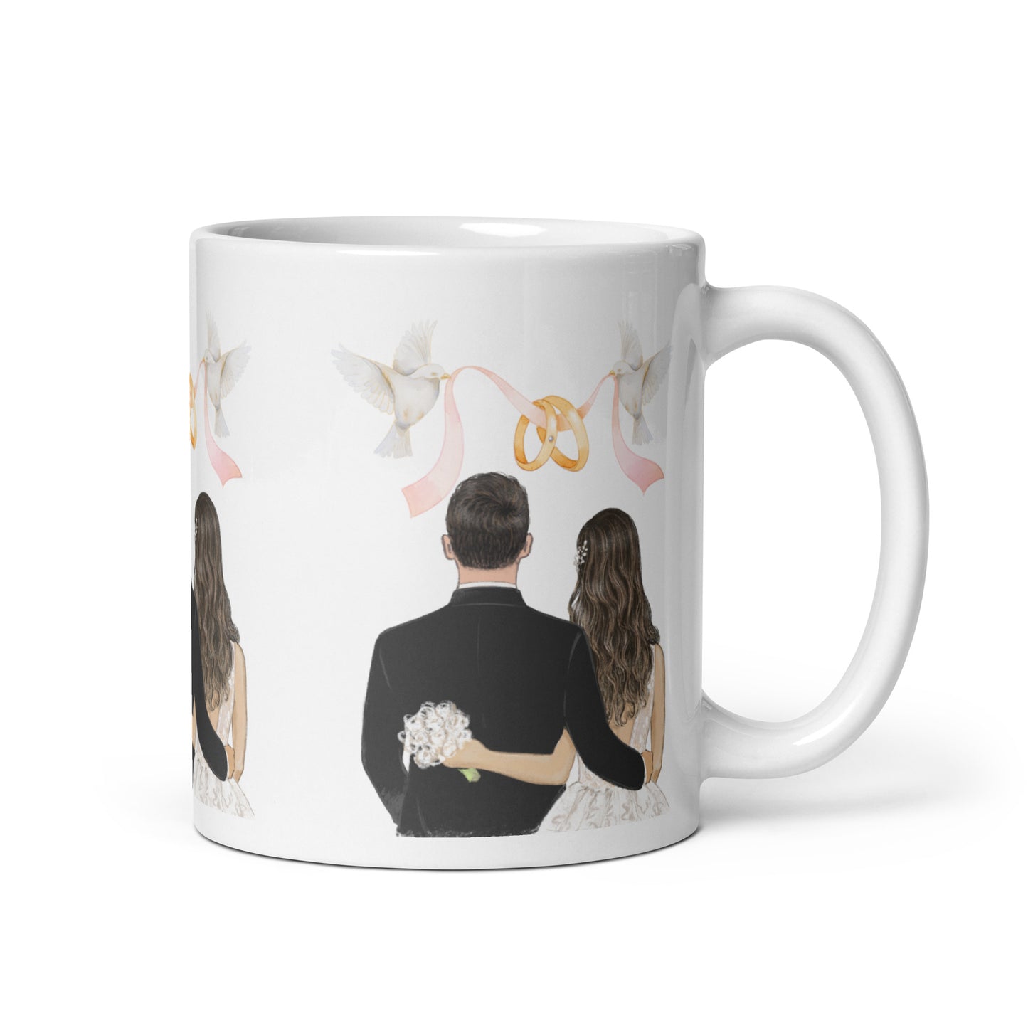 From 'I Do' to Forever: Wedding Story Mug
