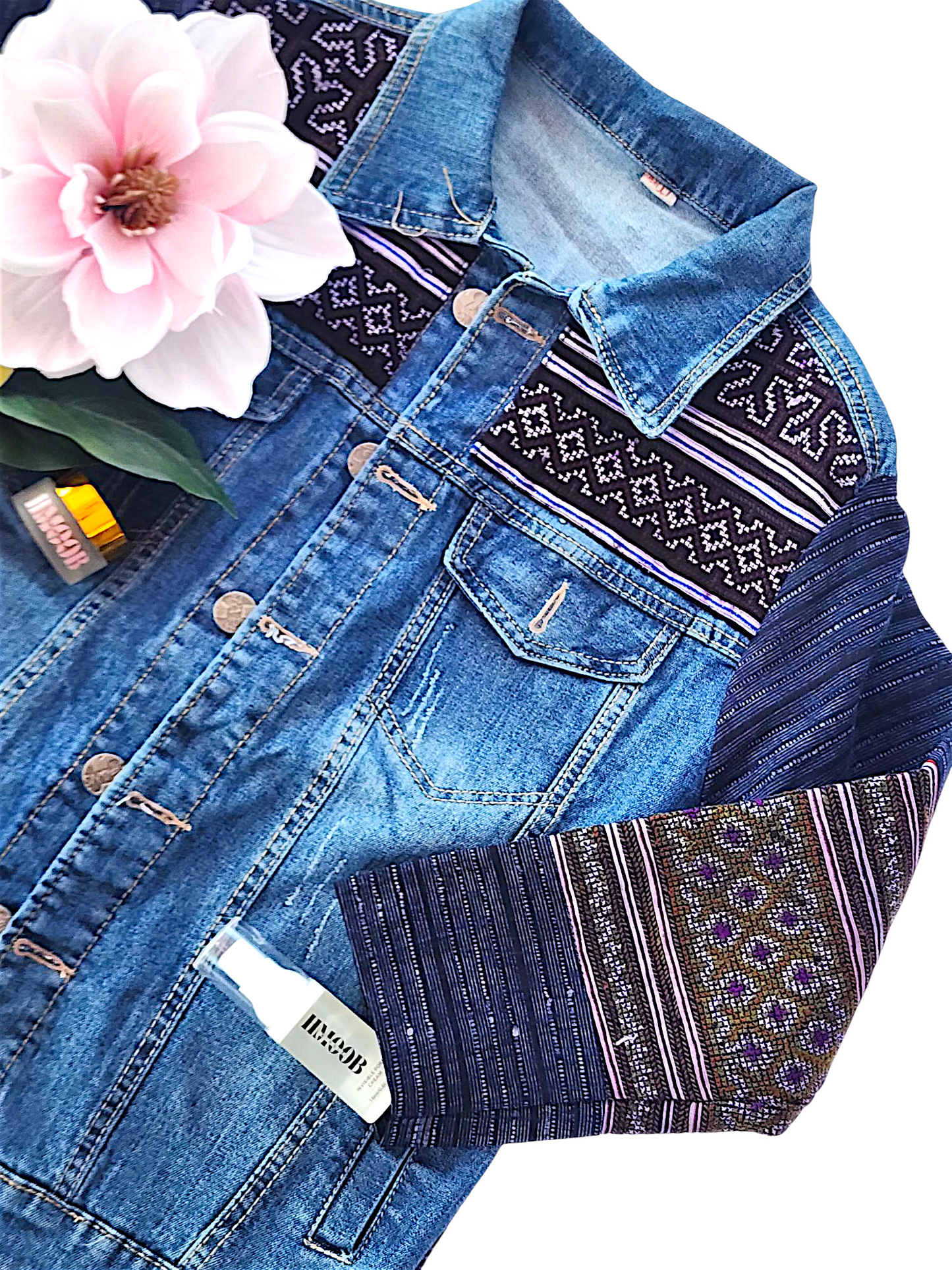 Hmong Edge Jacket – Modern Denim Meets Timeless Tradition