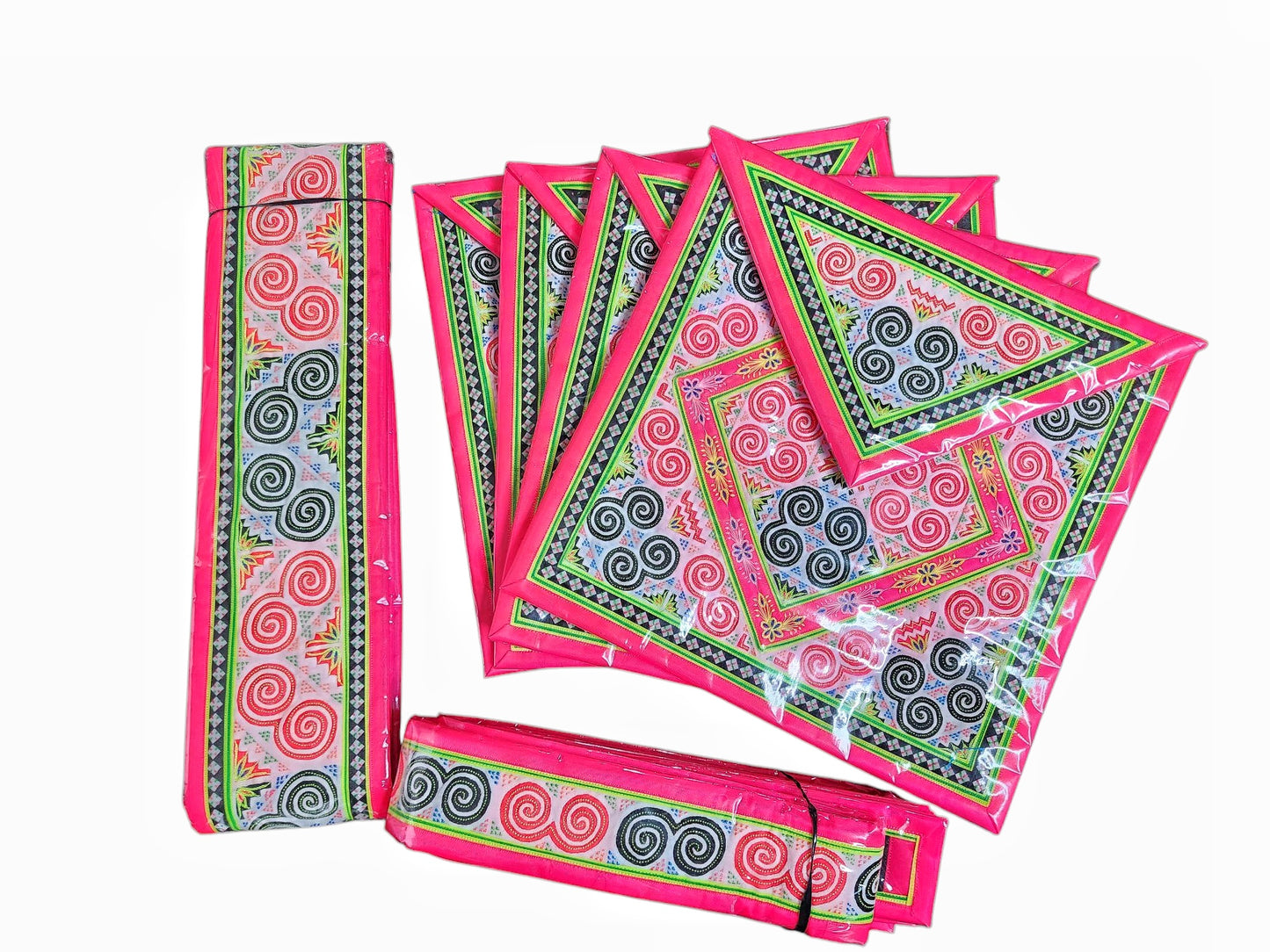 Hmong Handmade Paj Ntaub Qwj Set #0051