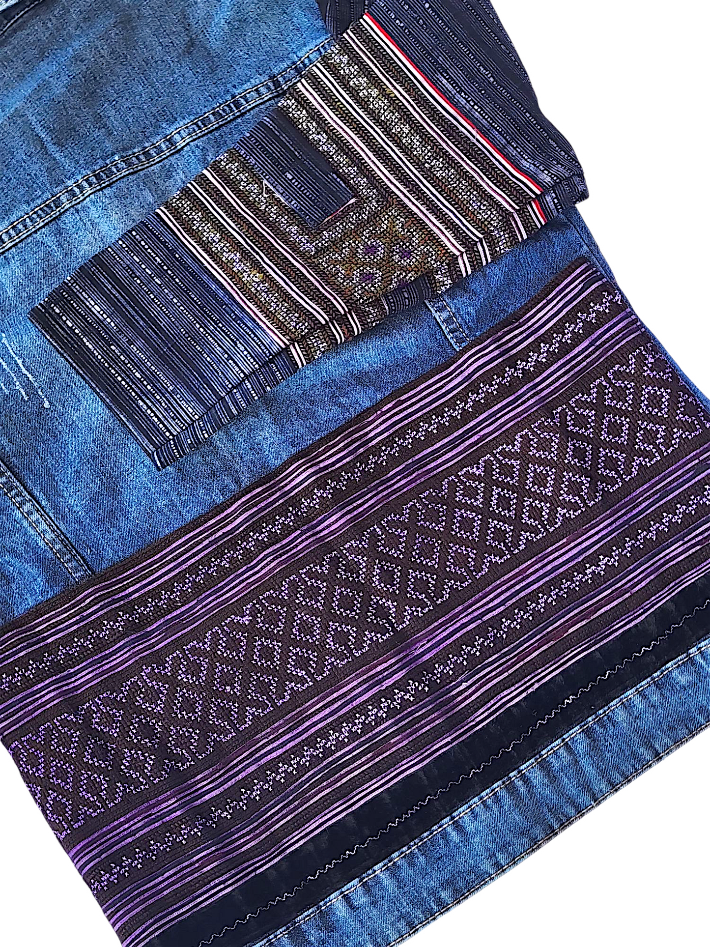 Hmong Edge Jacket – Modern Denim Meets Timeless Tradition