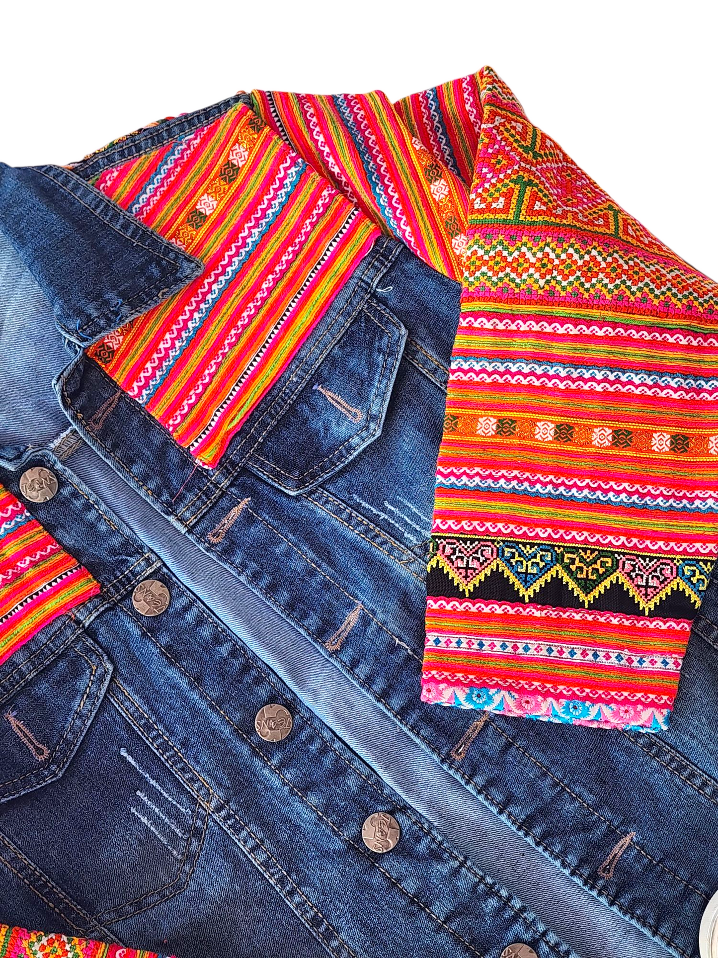 Hmong Modernist Jean Jacket