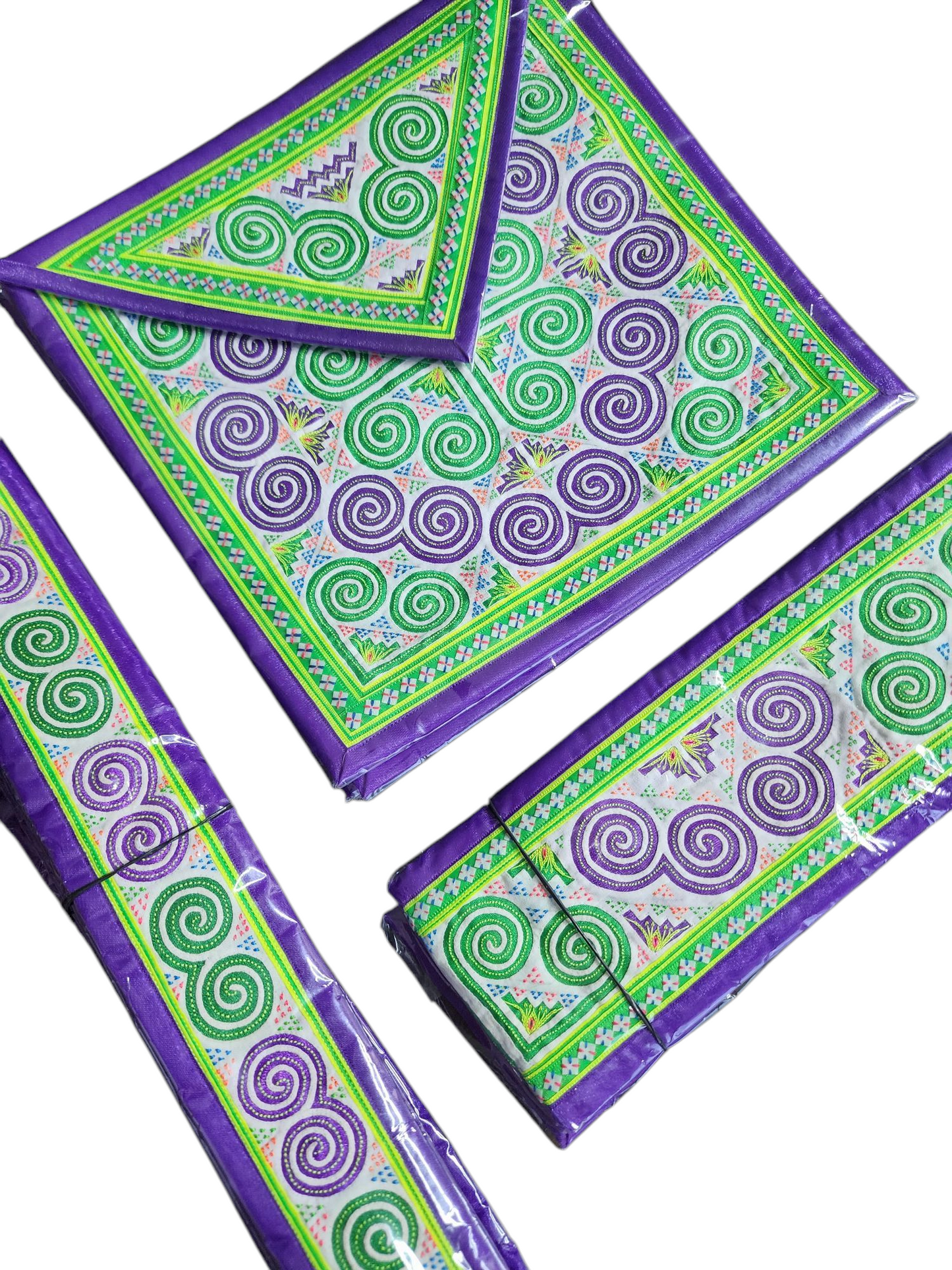 Hmong Handmade Paj Ntaub Qwj Set 0055