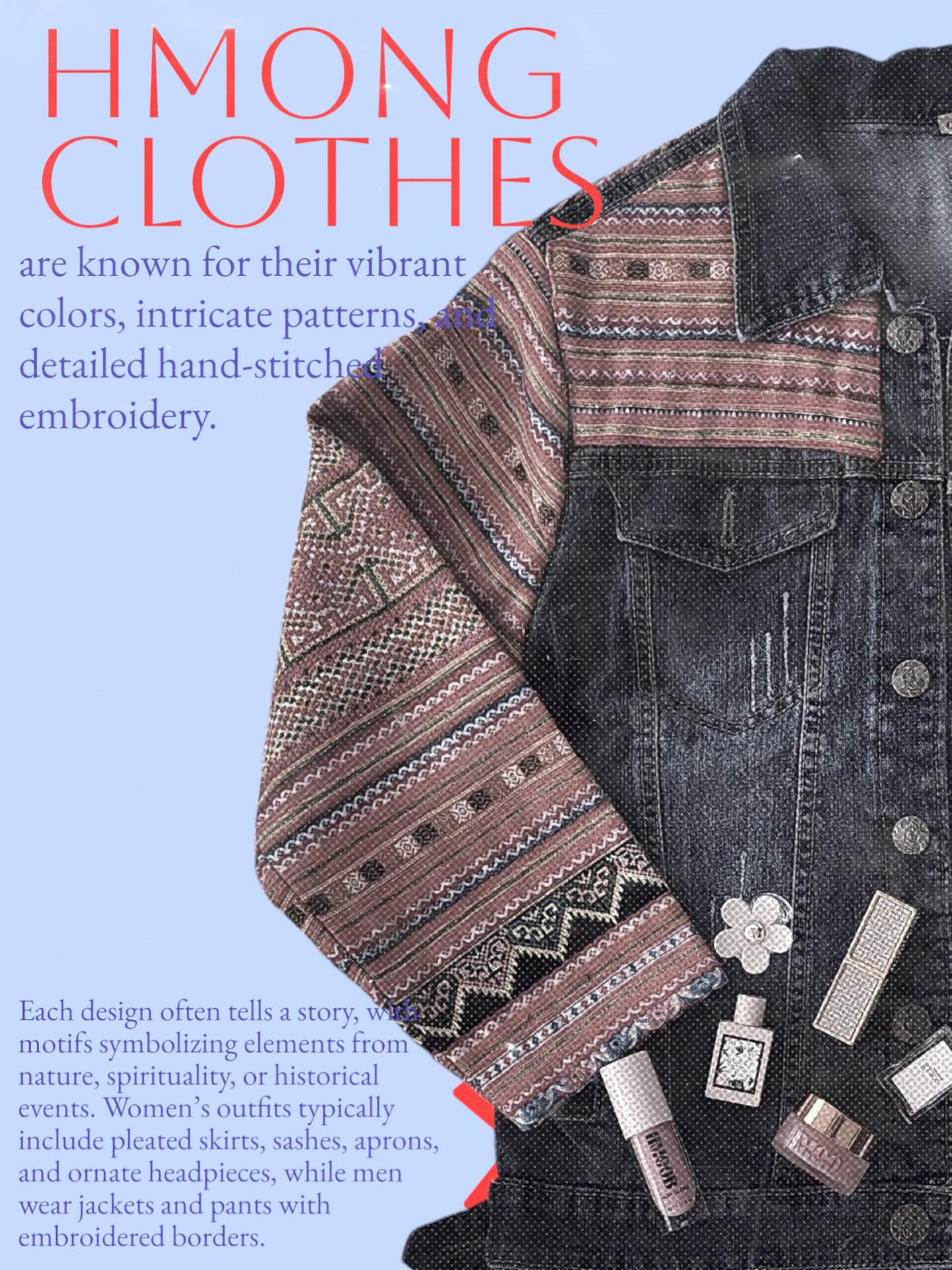 Hmong Modernist Jean Jacket