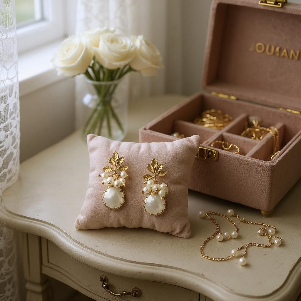 LustreDrop Pearl Cascade Earrings