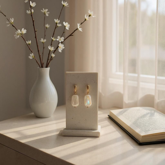 Nova Pearl Stud Dangle Earrings