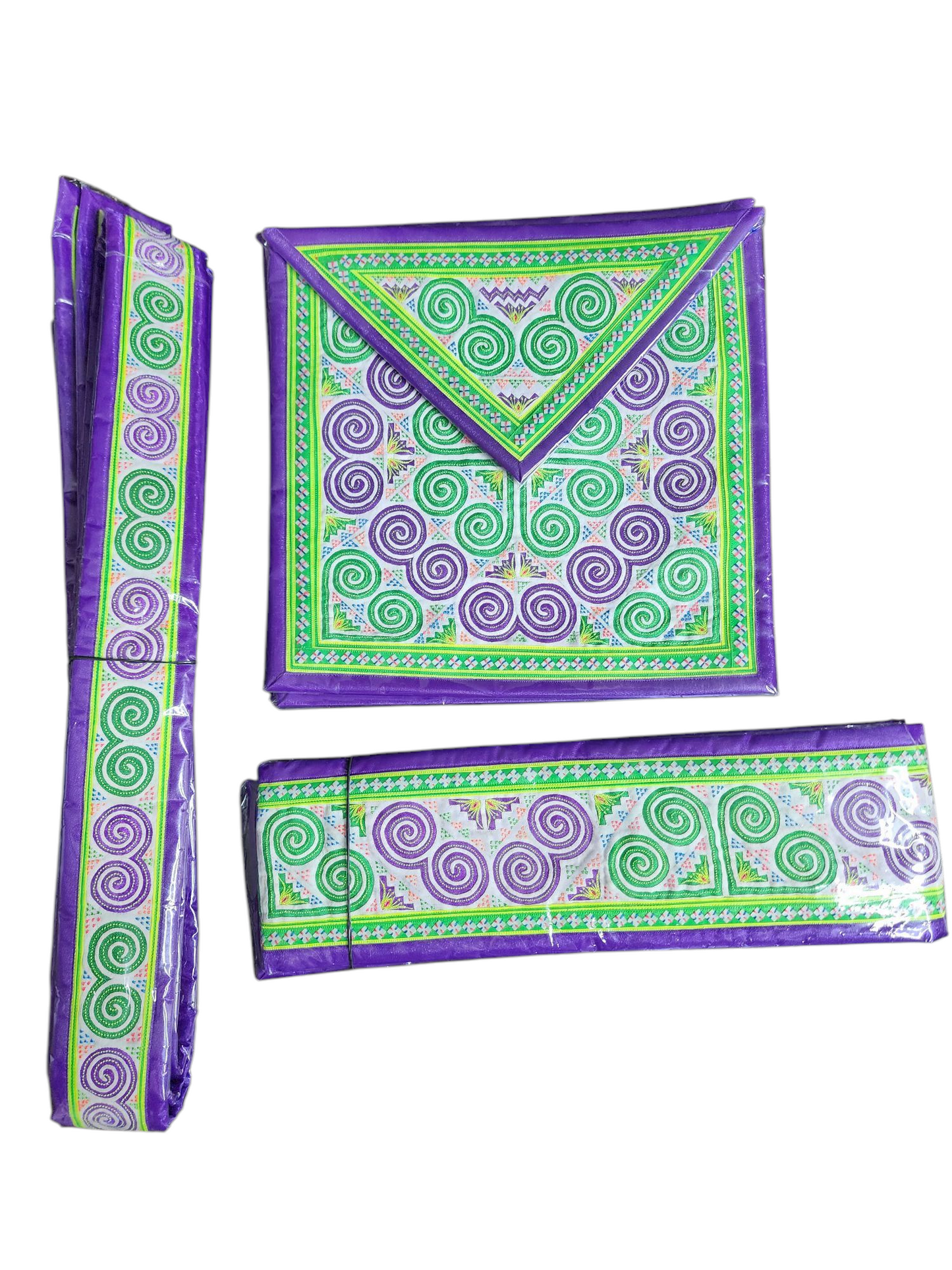 Hmong Handmade Paj Ntaub Qwj Set 0055