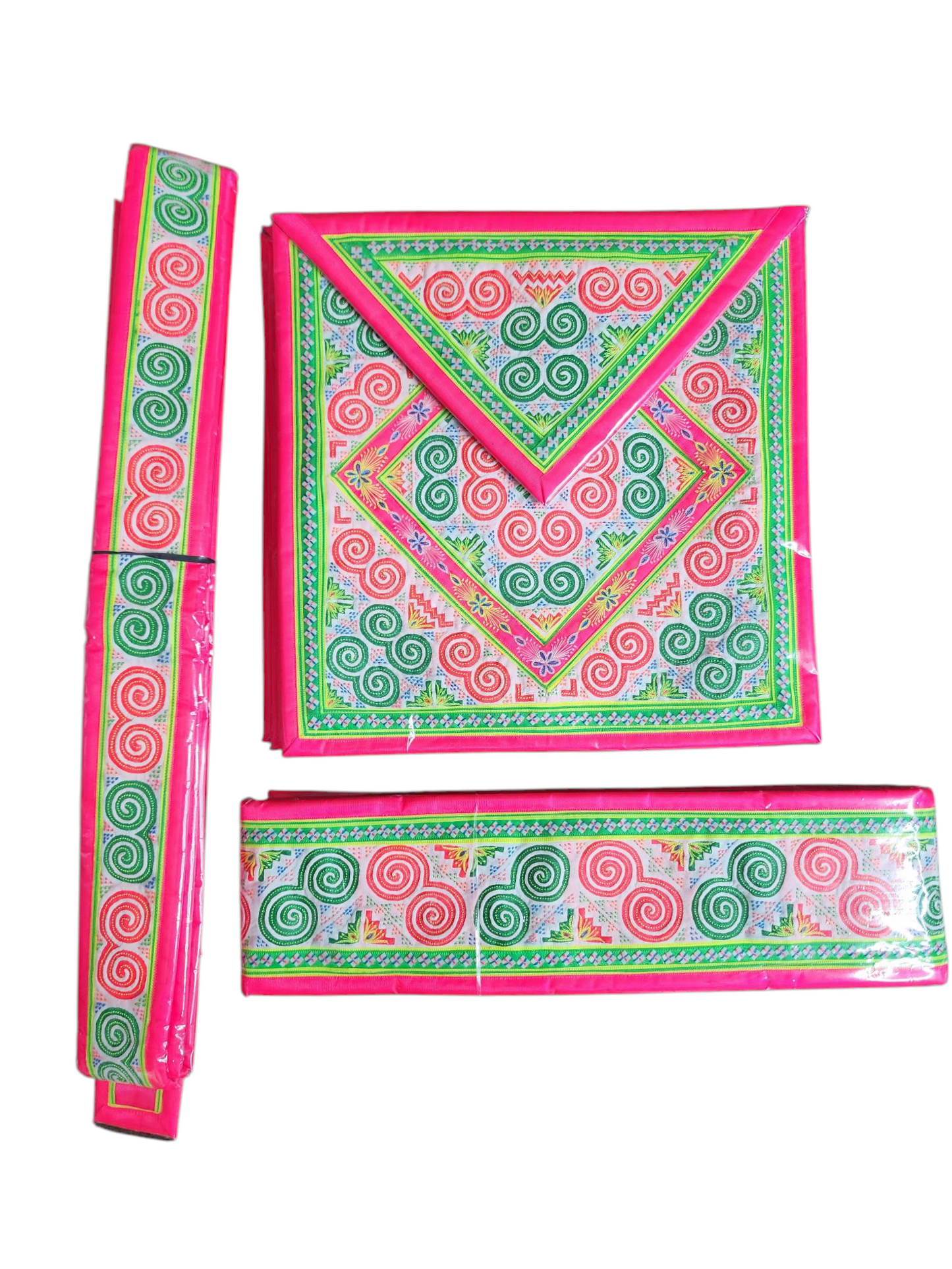 Hmong Handmade Paj Ntaub Qwj Set 0050