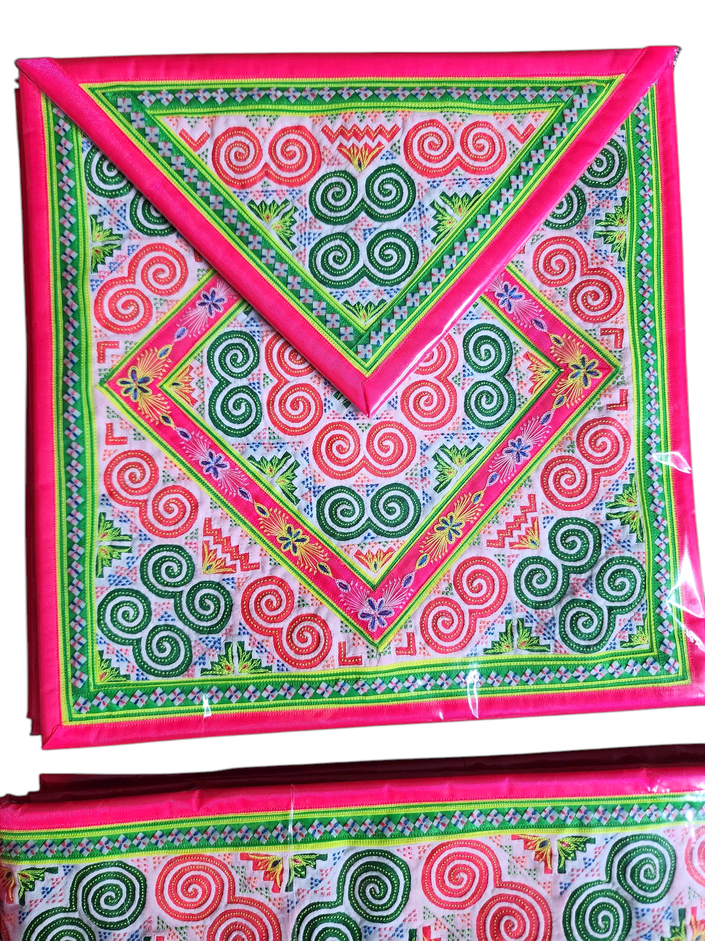 Hmong Handmade Paj Ntaub Qwj Set 0050