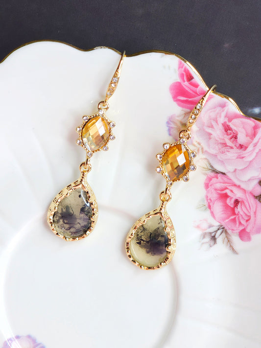 Vintage Splash Dangle Earrings