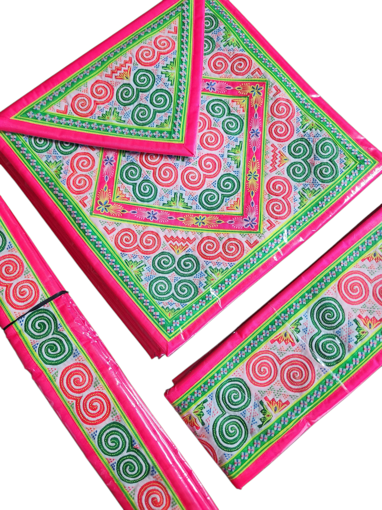 Hmong Handmade Paj Ntaub Qwj Set 0050