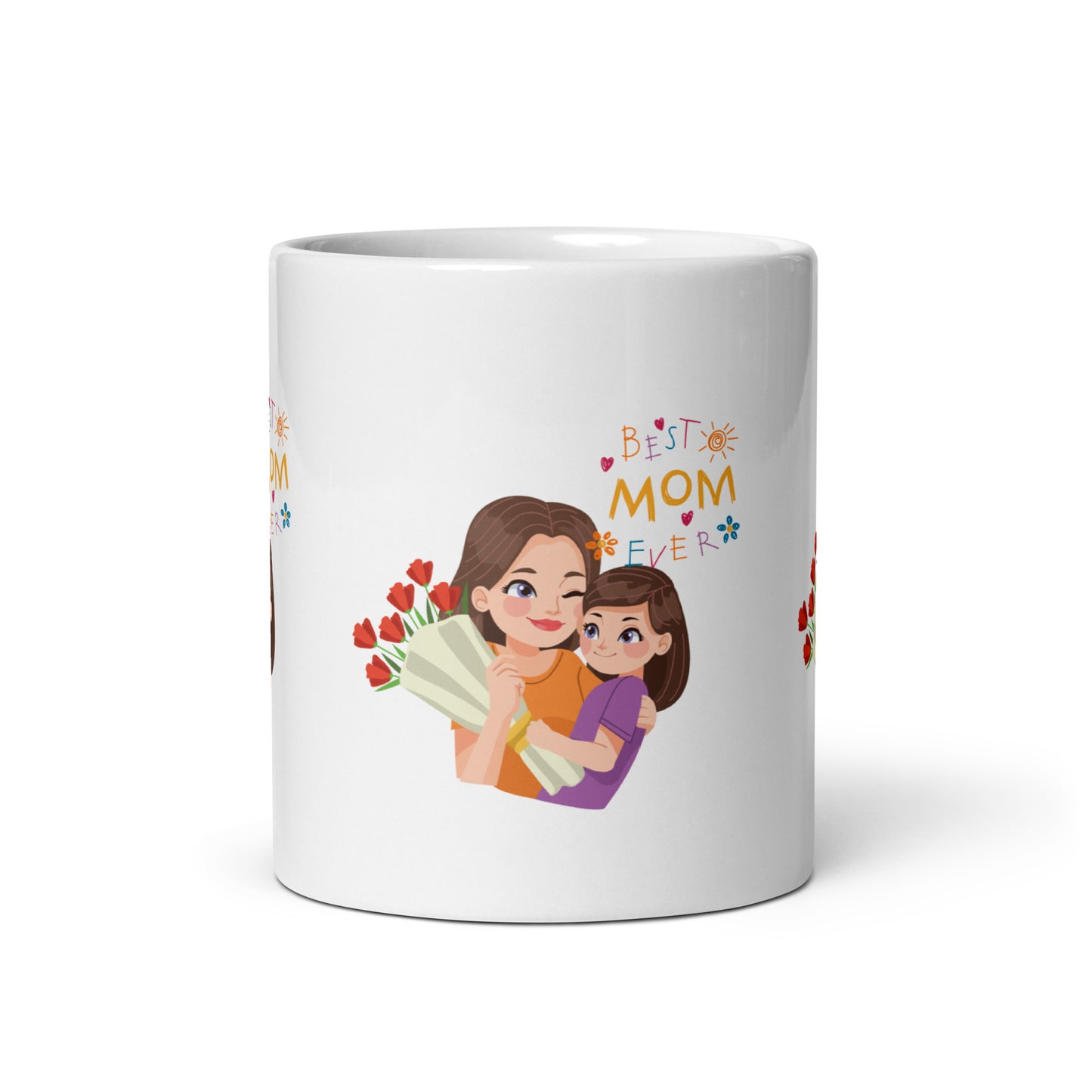 Forever Grateful: Mom Daughter Glossy Mug