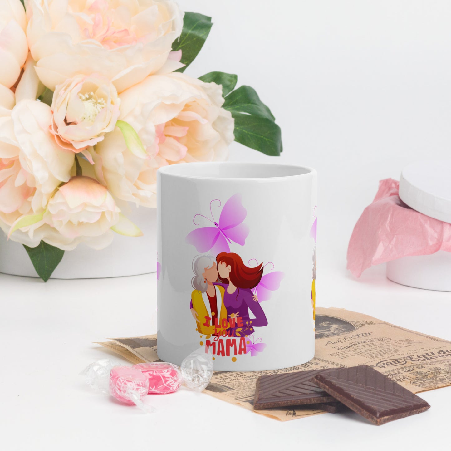 Fluttering Love: Mama Butterfly Mug