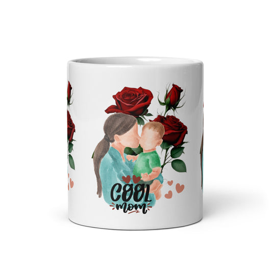 Cool Mom Approved White Ceramic Mug