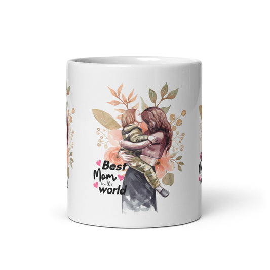 Best Mom in the World Glossy Celebration Mug