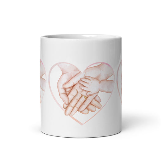 Forever Connected: Family Hands Glossy Mug