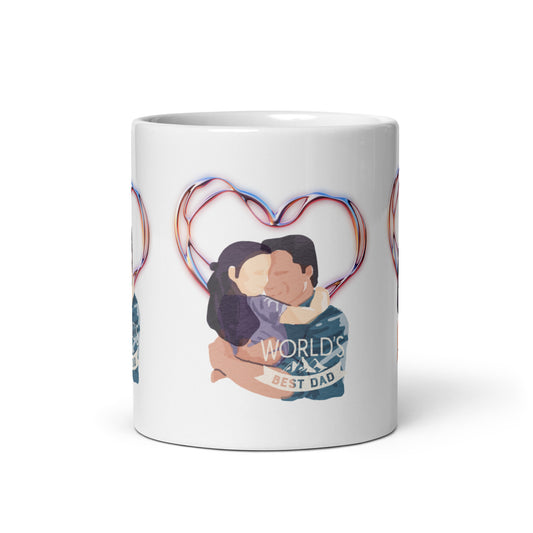 World Best Dad White Mug