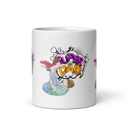 Super Dad White Mug