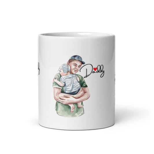 Daddy's Mug: Classic White Glossy Cup