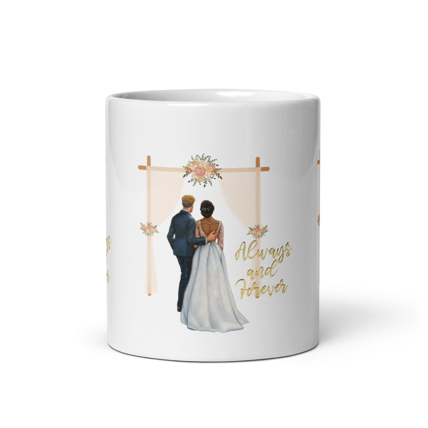 Always & Forever Wedding Mug - Romantic Gift for Bride and Groom