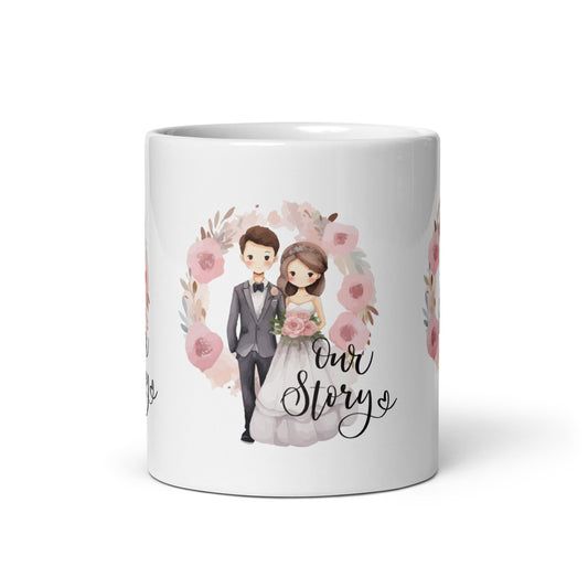 Our Love Story: Personalized Wedding Celebration Mug