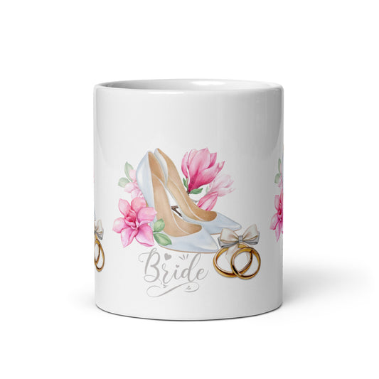 Bridal Bliss Ring & Heel Wedding Mug