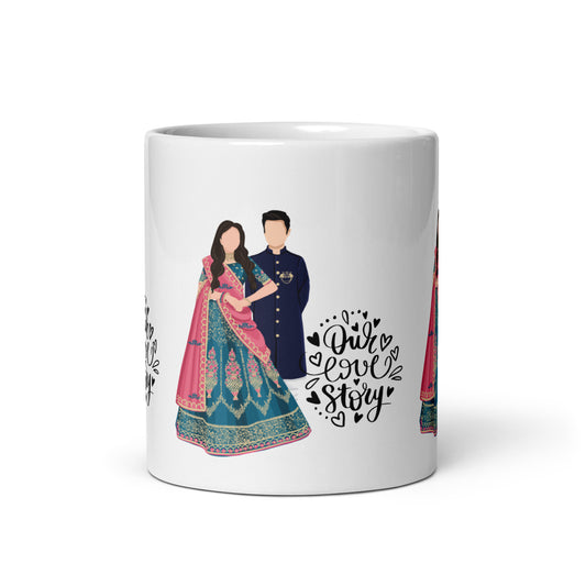 Celebrate Love: Personalized Wedding Story Mug