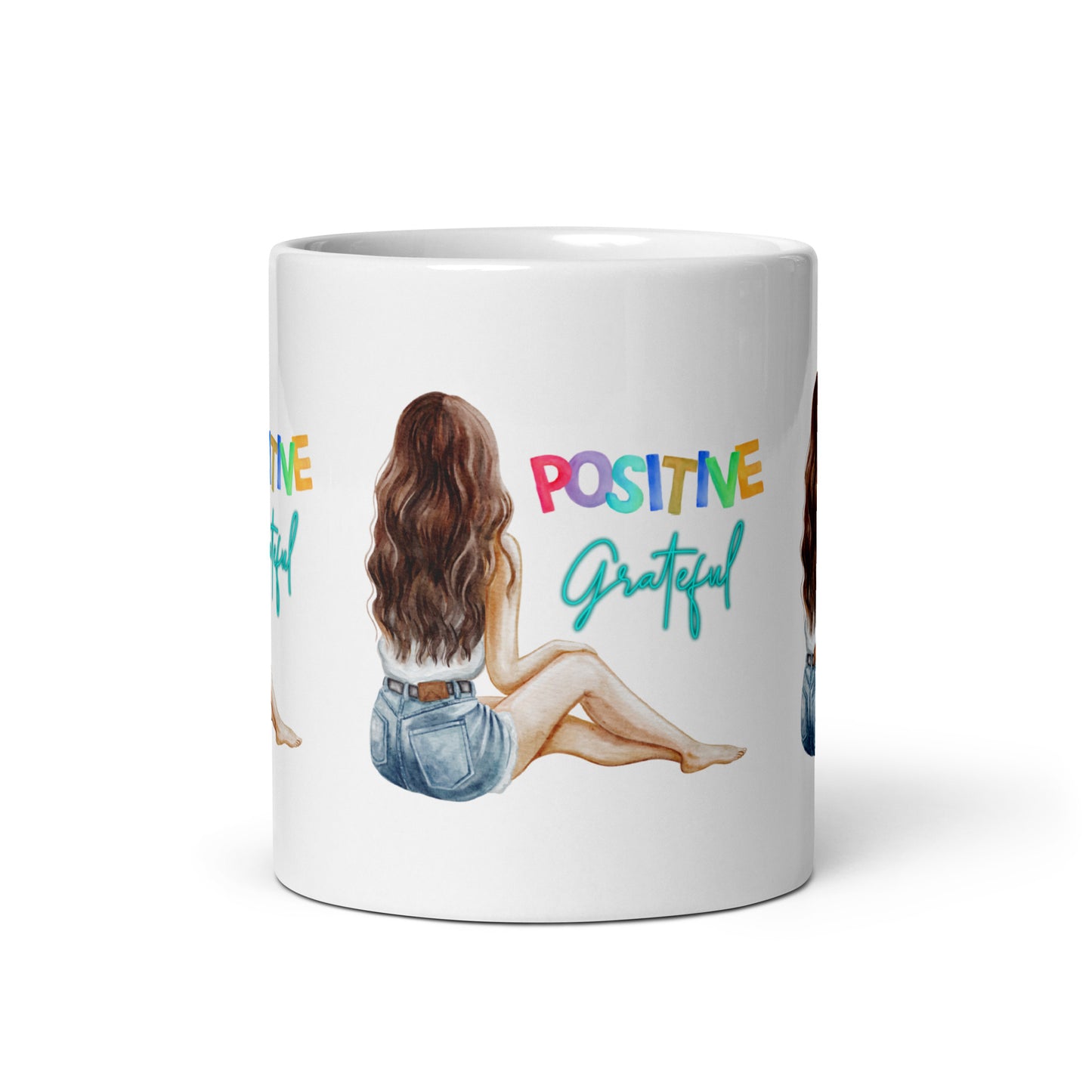 Grateful Heart, Positive Start: Motivational Mug