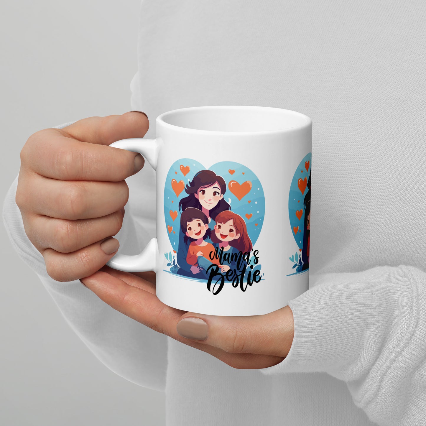 Mama's Bestie Classic White Mug