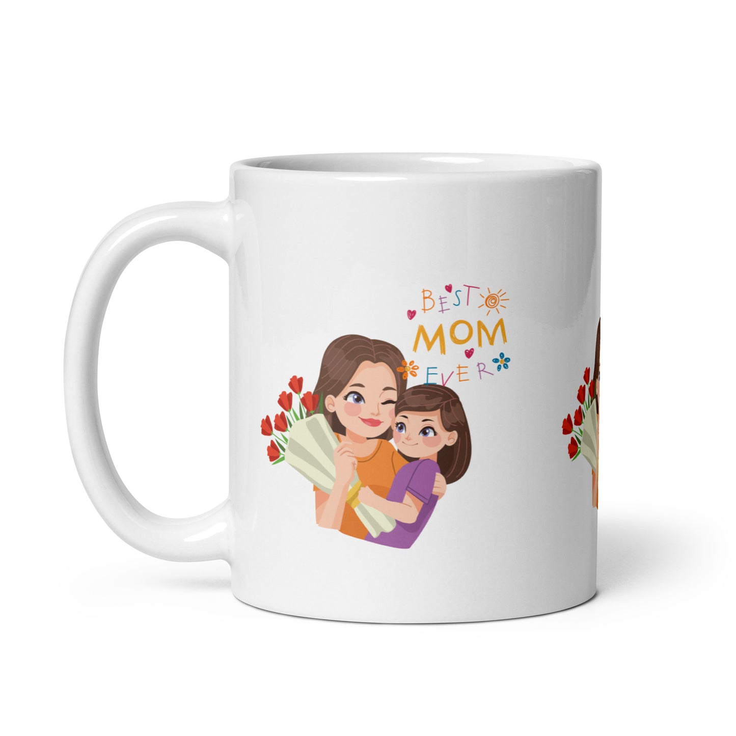 Forever Grateful: Mom Daughter Glossy Mug