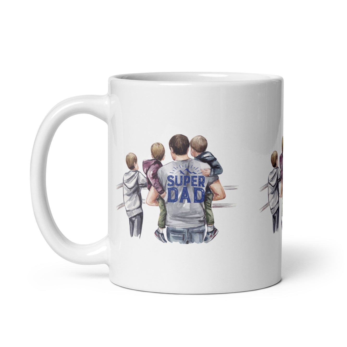 Super Dad White Mug