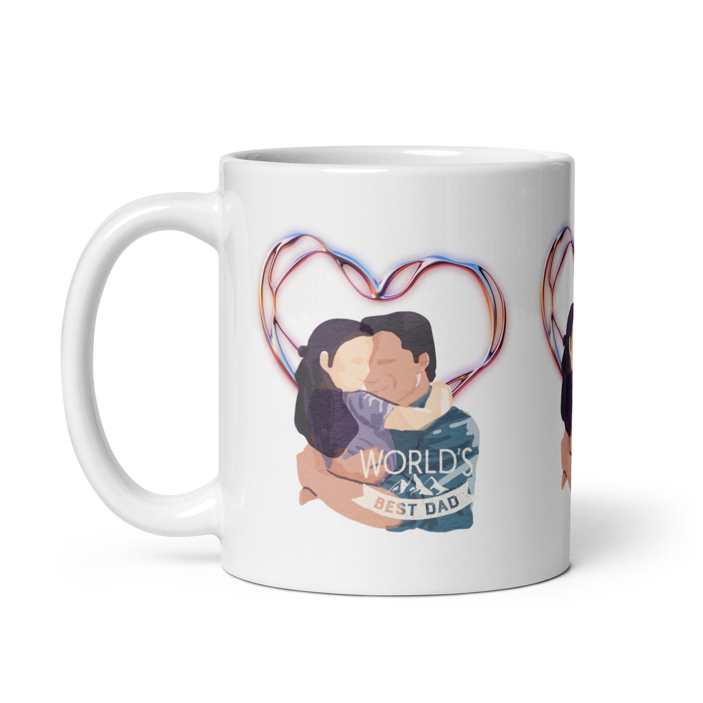 World Best Dad White Mug