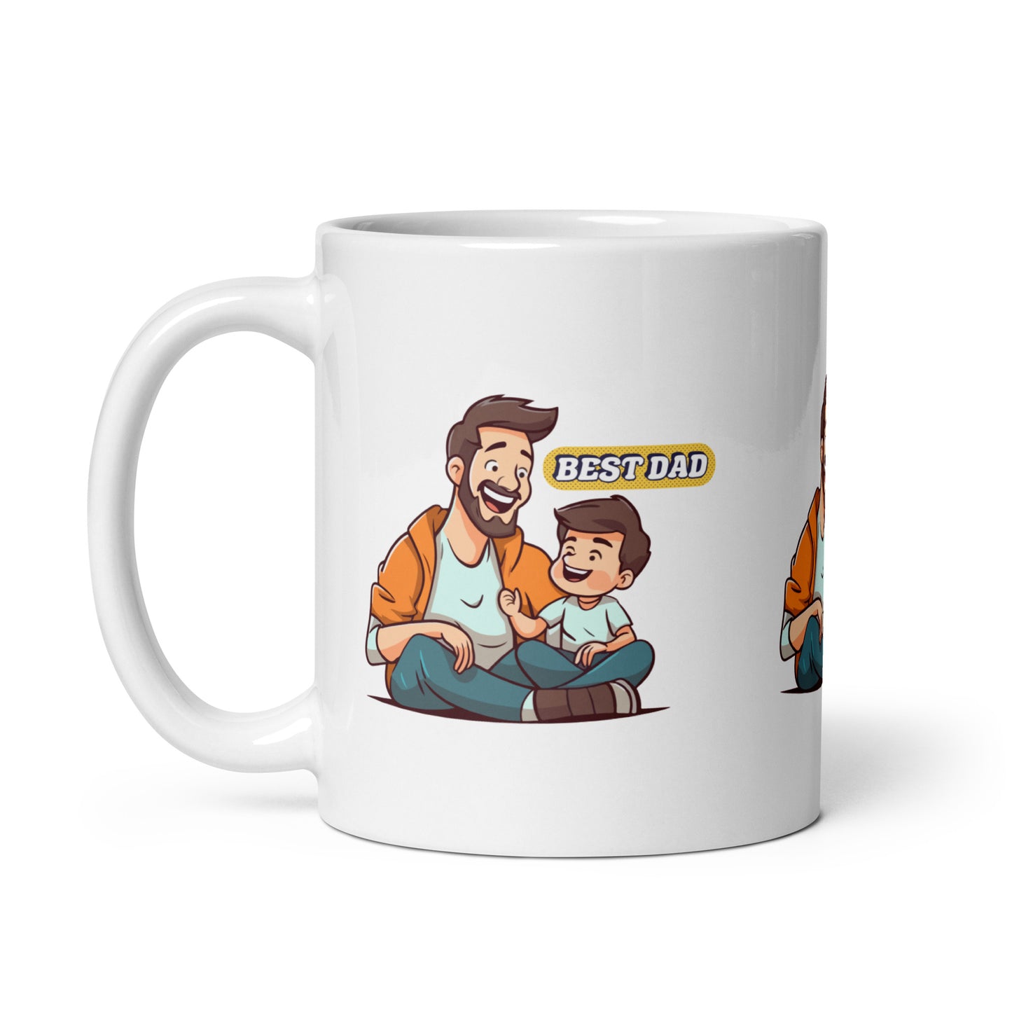 White Mug for the Best Dad