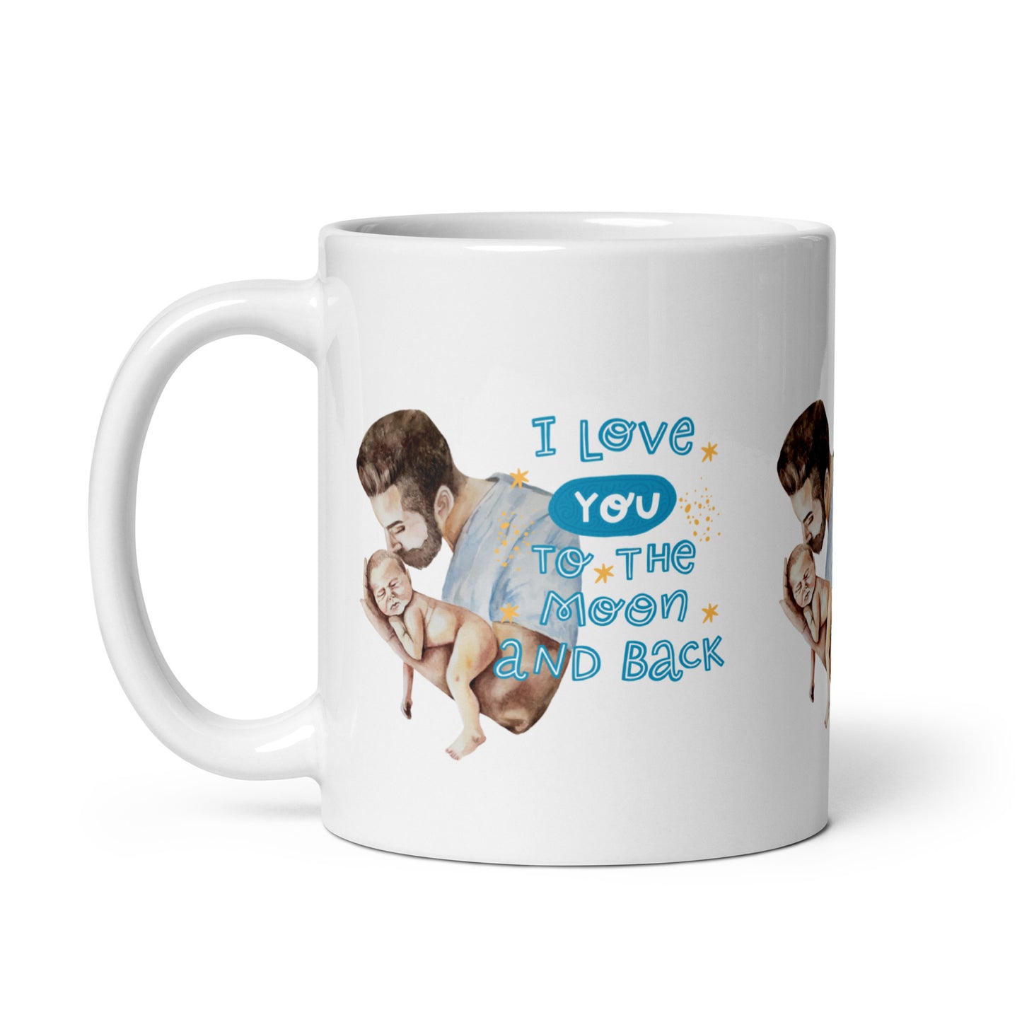 Celestial Love: To the Moon and Back Dad Mug