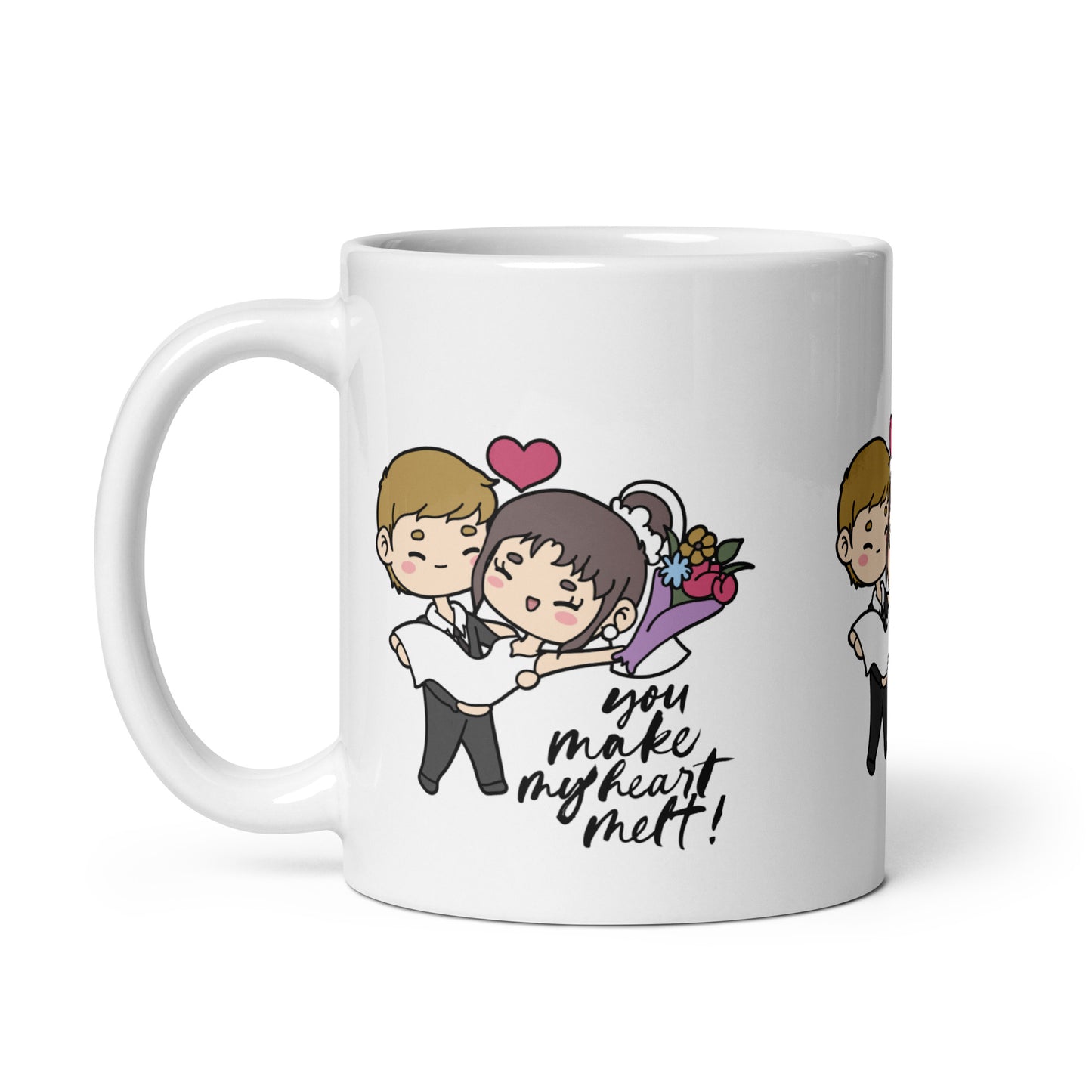 Melting Hearts Wedding Mug: A Romantic Keepsake