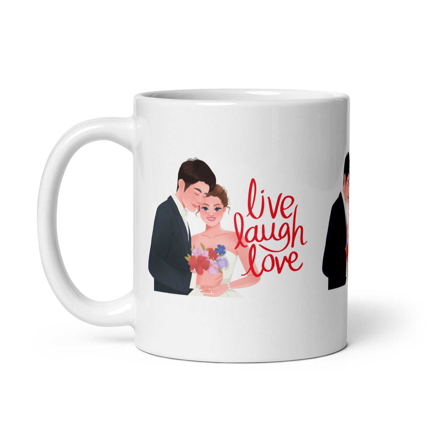 Live Laugh Love: Wedding Gift Mug