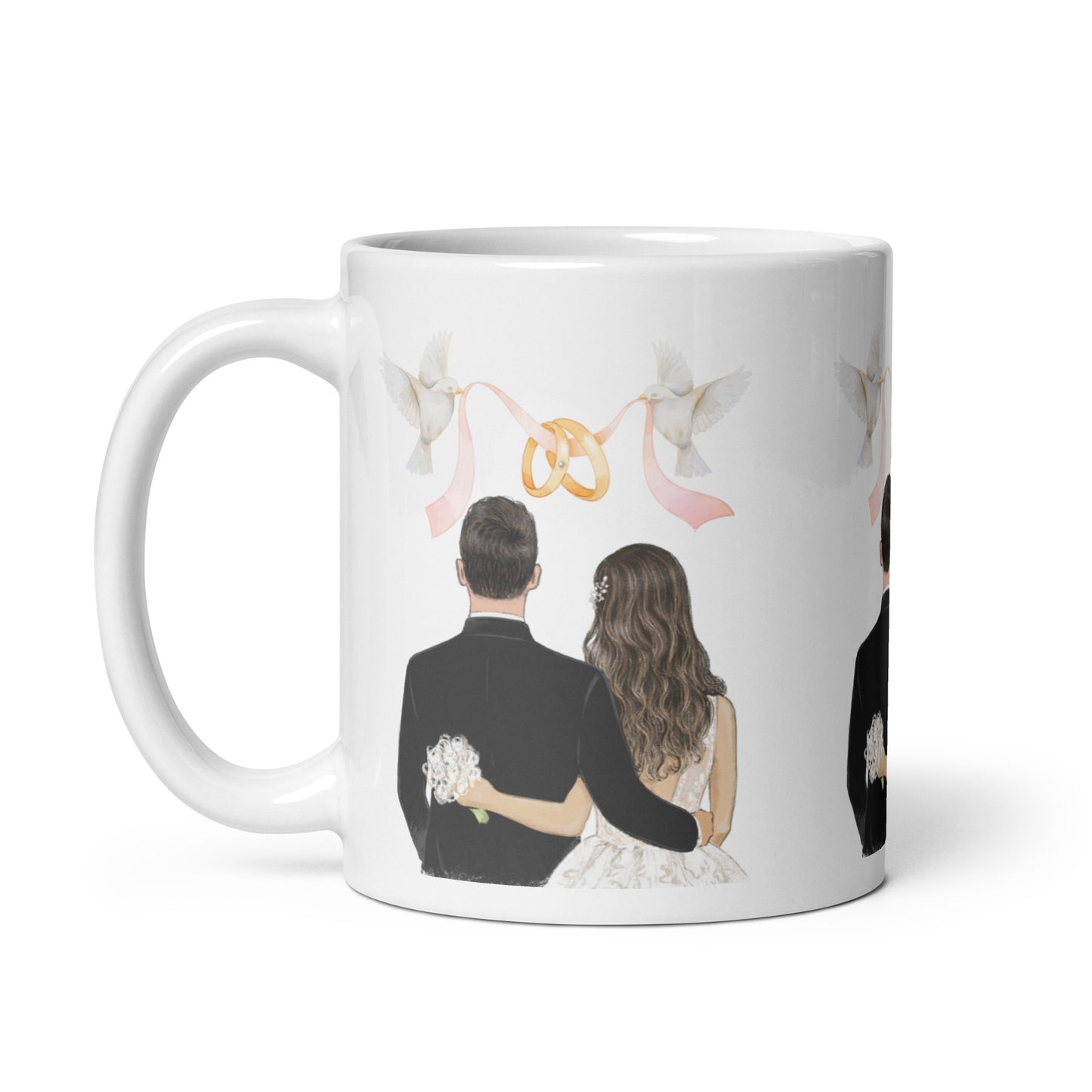 From 'I Do' to Forever: Wedding Story Mug