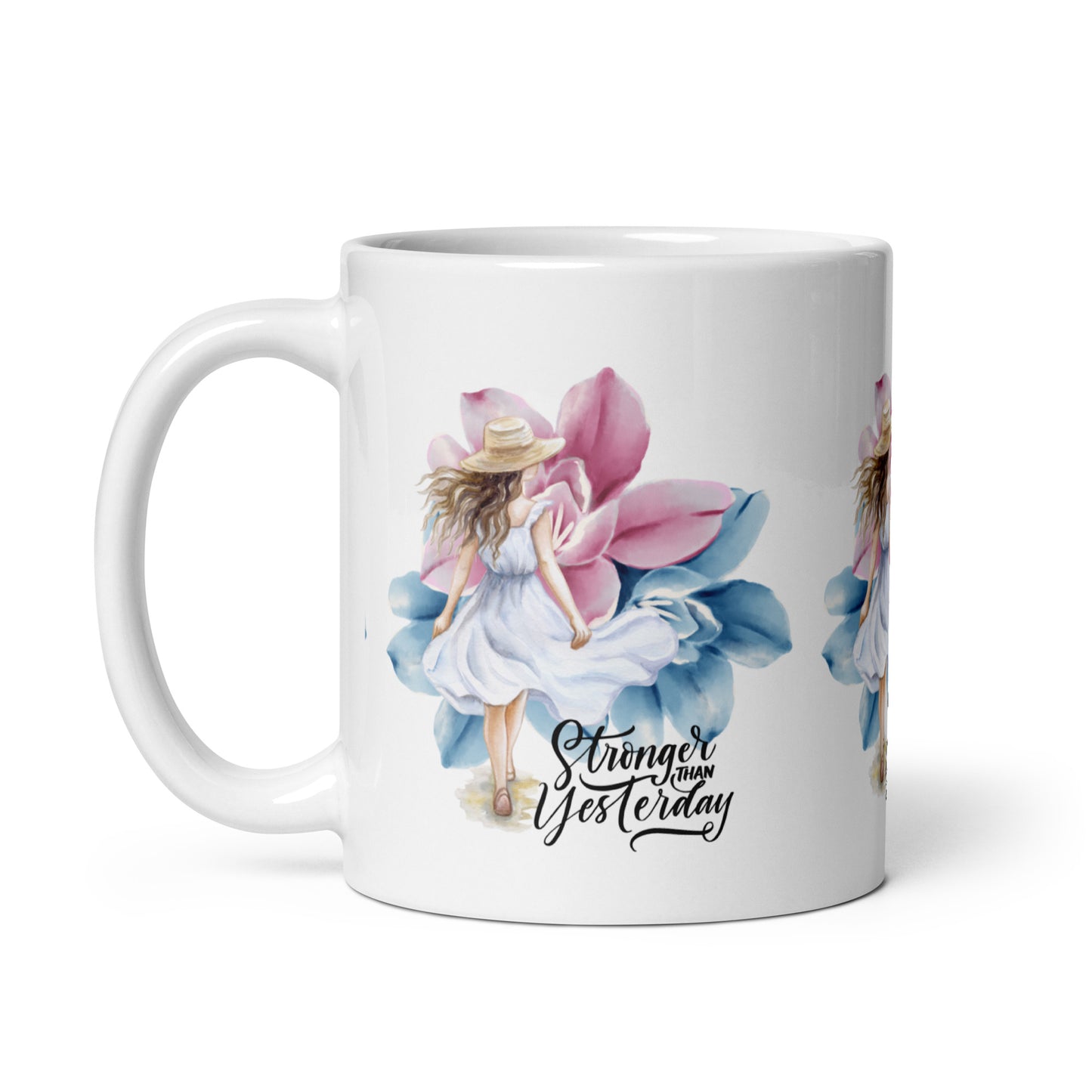 Stronger Than Yesterday Motivational Mug